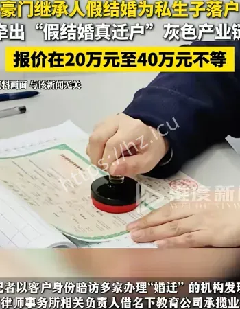 男子雇人假结婚